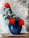 Blue Vase on a Ledge