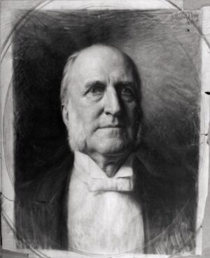 DEPEW, Senator Chauncey M. (Drawing for Etching, 1890)