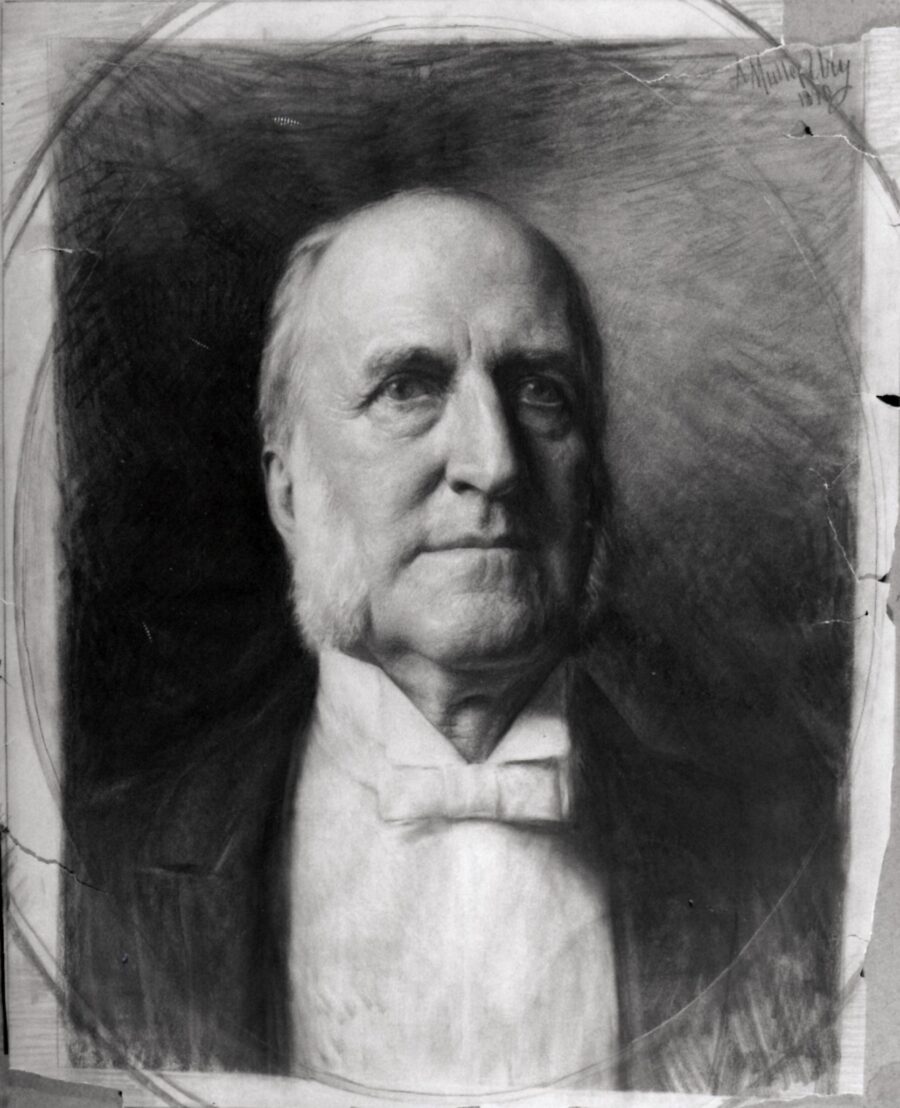 DEPEW, Senator Chauncey M. (Drawing for Etching, 1890)