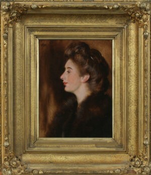 Portrait of an Unknown Woman in Profile wearing Fur