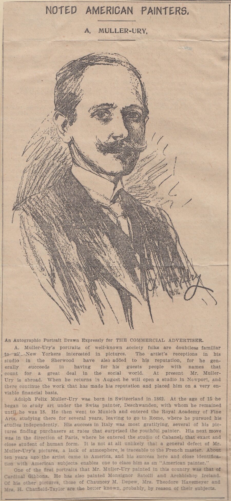 MULLER-URY, Adolfo (Self-Portrait)