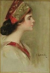 Portrait of an Unknown Woman in Profile