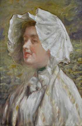 Woman in a White Bonnet