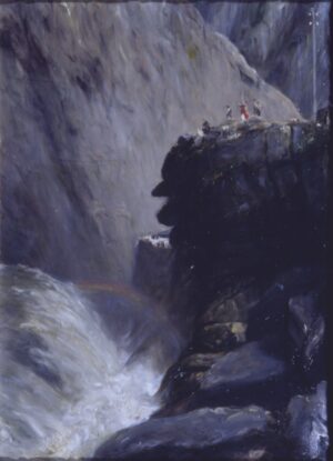 Waterfalls in the Schollenen Gorge near Andermatt, Switzerland