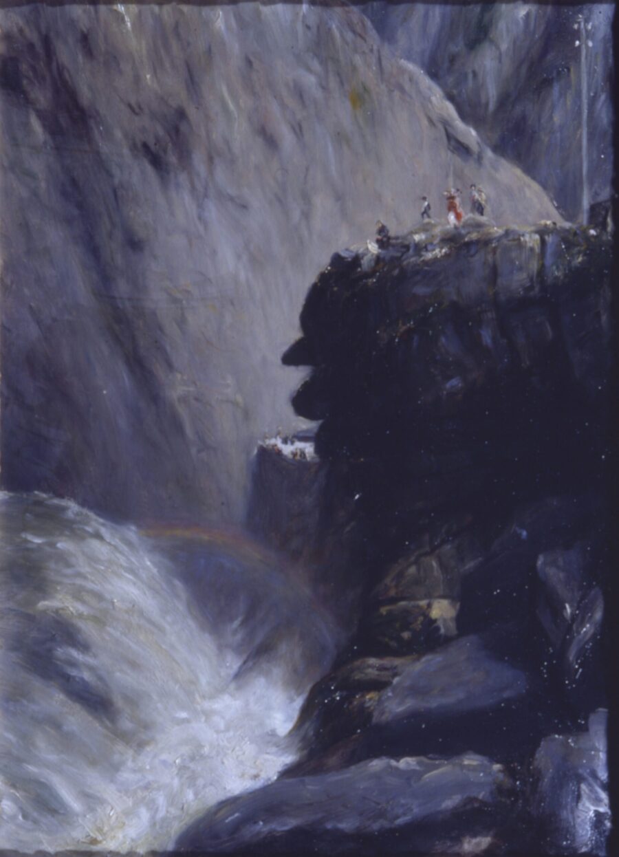 Waterfalls in the Schollenen Gorge near Andermatt, Switzerland