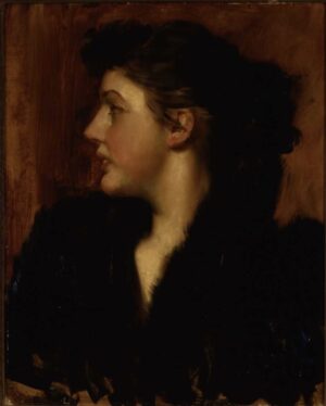 Portrait of an Unknown Girl in Profile
