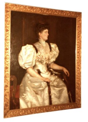 GÄHLER-MÜLLER, Adelina (The Artist's Sister) (The Head painted over Mrs William F. King)