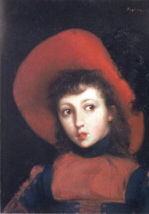 Portrait of an Unknown Little Girl in a Plumed Hat