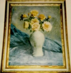 Yellow Roses in a Chinese Vase