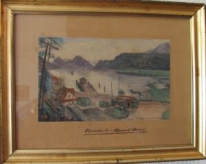 Watercolour: Alpnachersee, Switzerland, 16 August 1894, 6–9 am.