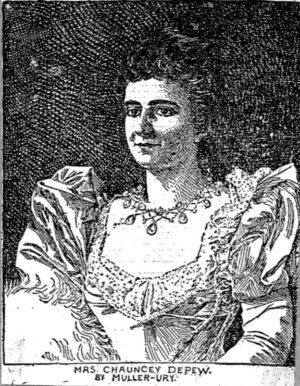 DEPEW, Mrs Chauncey M. (Elise Hegeman)
