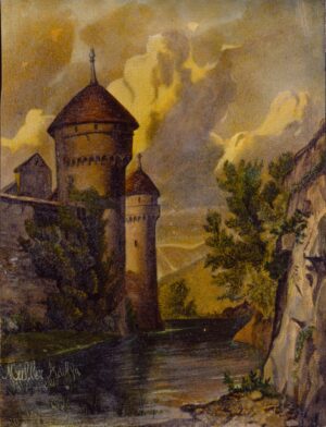1880 - Landscape with a Castle by a River