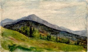 Watercolour: USA - From Glen House (Trip from Jefferson) 8 hours drive, Havemeyer, September 1896