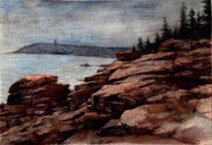 Watercolour: Rocky Coast