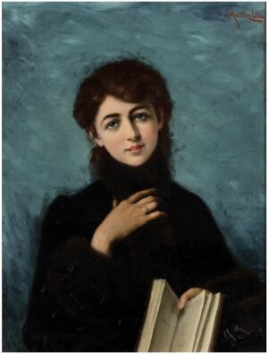 Portrait of an Unknown Woman with a Book 1889